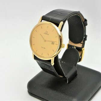 Omega De Ville 18k yellow gold case ref 196.2379