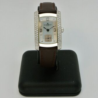 Baume &amp; Mercier Hampton Milleis 18k white gold case Diamonds ref 65335