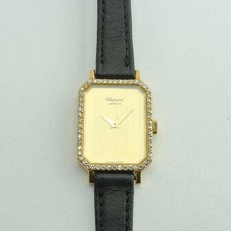 Chopard Gen&egrave;ve 18k gold case with diamonds ref 5086