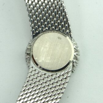 Omega Asymmetric Diamond 18k white gold watch ref 7197