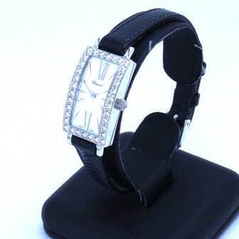 Chopard 18k white gold case with diamonds ref 13/6973-20