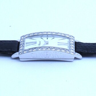 Chopard 18k white gold case with diamonds ref 13/6973-20