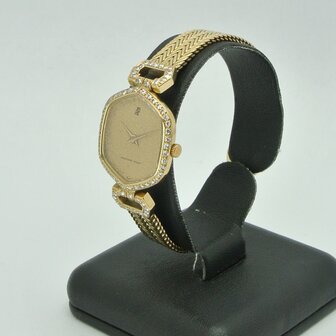 Audemars Piguet 18k yellow gold diamond watch ref 351