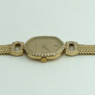 Audemars Piguet 18k yellow gold diamond watch ref 351