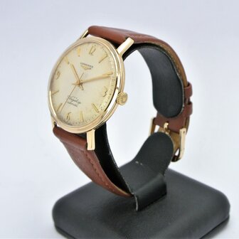 Longines Flagship 9k gold case automatic