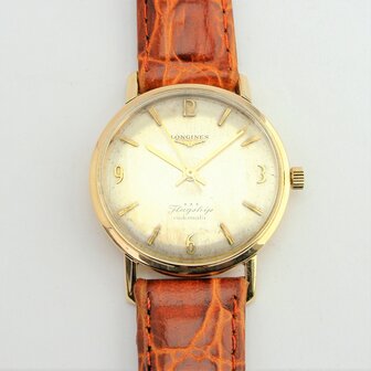 Longines Flagship 9k gold case automatic