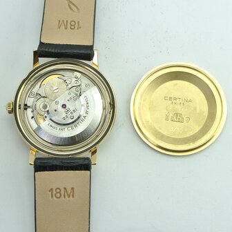 Certina Blue Ribbon Automatic 18k yellow gold case