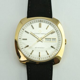 Eterna Matic Sevenday Automatic Day-Date 18k yellow gold case