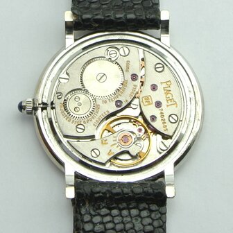 Piaget 18k white gold case ref 9015