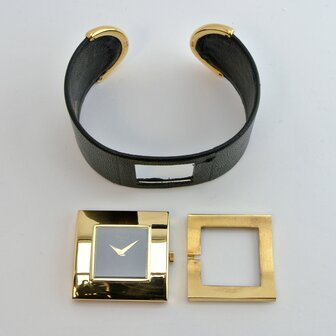 LUC Chopard 18k gold clipband watch