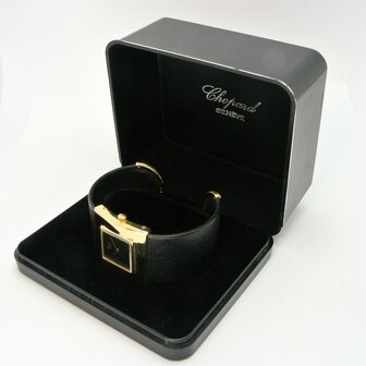 LUC Chopard 18k gold clipband watch