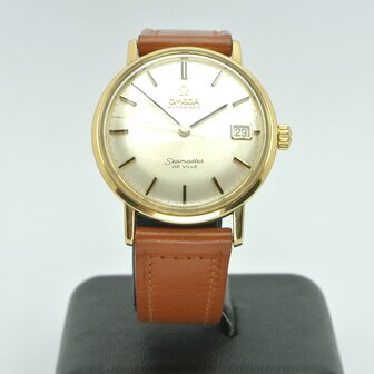 Omega Seamaster DeVille 18k gold case ref 166.020