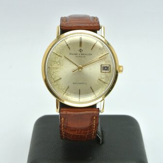 Baume &amp; Mercier Baumatic 18k gold case ref 35048.2