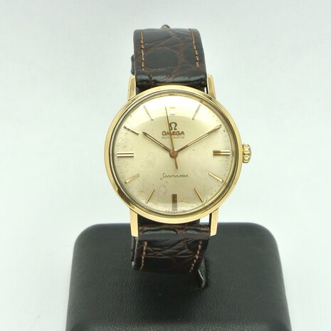 Omega Seamaster 18k yellow gold case ref 14905 SC-62