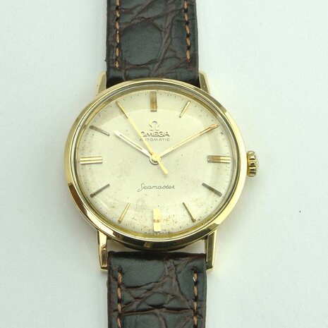 Omega Seamaster 18k yellow gold case ref 14905 SC-62