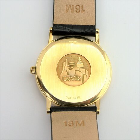 Omega De Ville 18k yellow gold case ref 196.2379