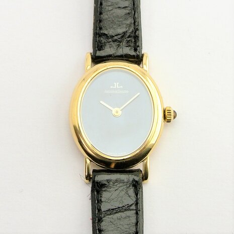 Jaeger-LeCoultre Baignoire 18k gold case Lapis Lazuli dial ref 9136.21