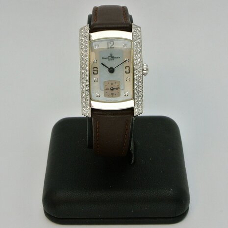 Baume & Mercier Hampton Milleis 18k white gold case Diamonds ref 65335