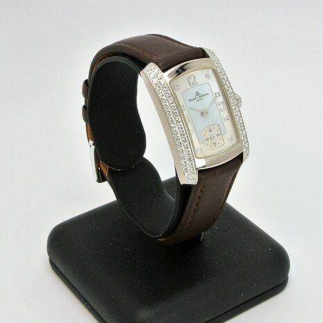 Baume & Mercier Hampton Milleis 18k white gold case Diamonds ref 65335