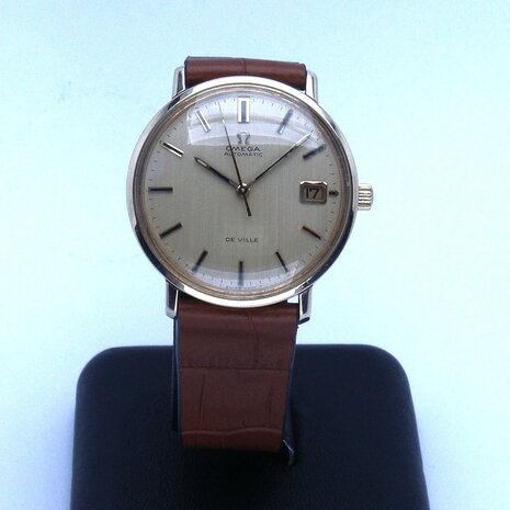 Omega De Ville Automatic 14k gold case ref 166.033