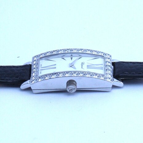 Chopard 18k white gold case with diamonds ref 13/6973-20