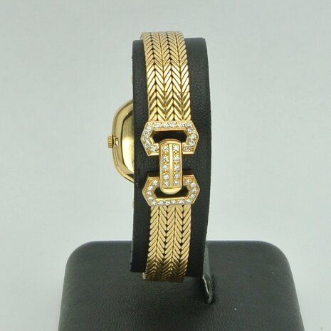 Audemars Piguet 18k yellow gold diamond watch ref 351