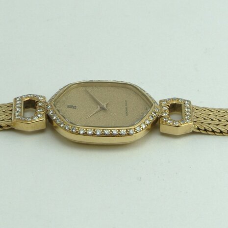 Audemars Piguet 18k yellow gold diamond watch ref 351