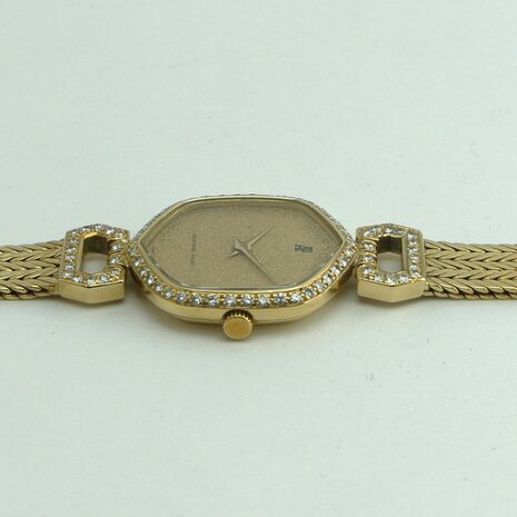 Audemars Piguet 18k yellow gold diamond watch ref 351