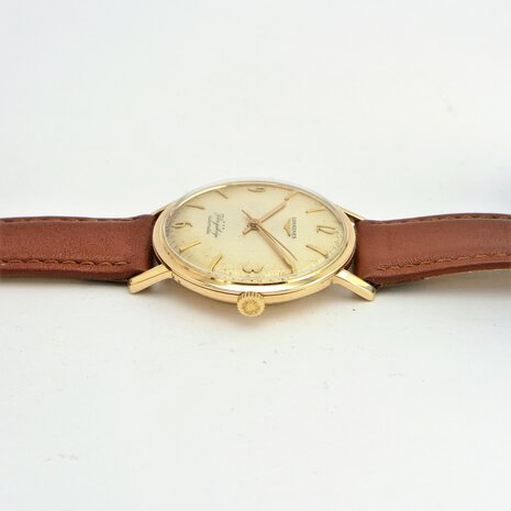 Longines Flagship 9k gold case automatic