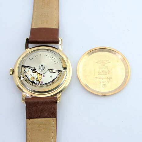 Longines Flagship 9k gold case automatic