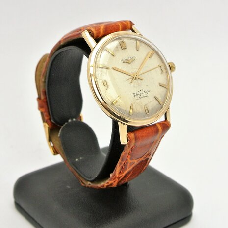 Longines Flagship 9k gold case automatic