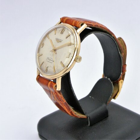 Longines Flagship 9k gold case automatic