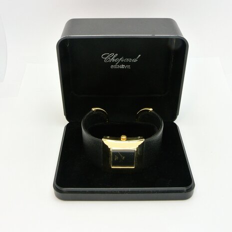 LUC Chopard 18k gold clipband watch