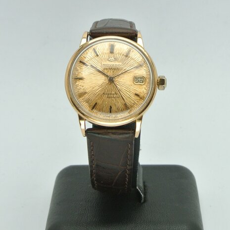 Movado Kingmatic Automatic 18k gold case and dial ref R5231