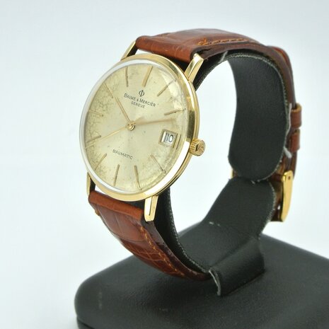 Baume & Mercier Baumatic 18k gold case ref 35048.2