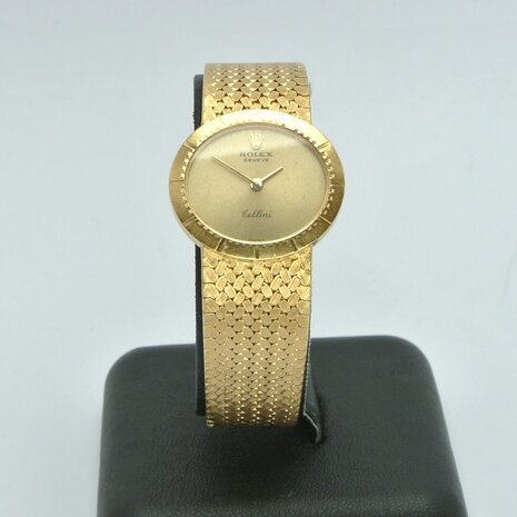 Rolex Cellini 18k yellow gold champagne dial ref 4081