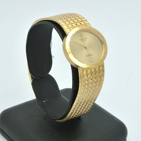 Rolex Cellini 18k yellow gold champagne dial ref 4081