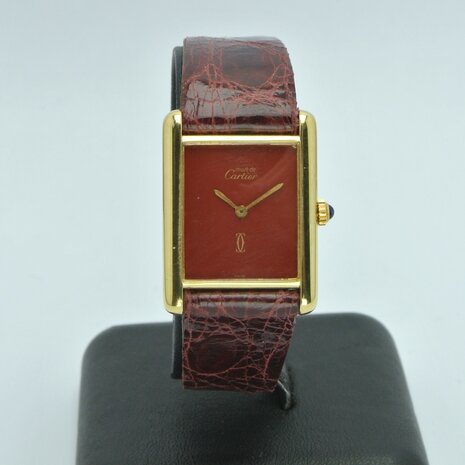 Cartier Tank Must De Cartier Tank | red dial